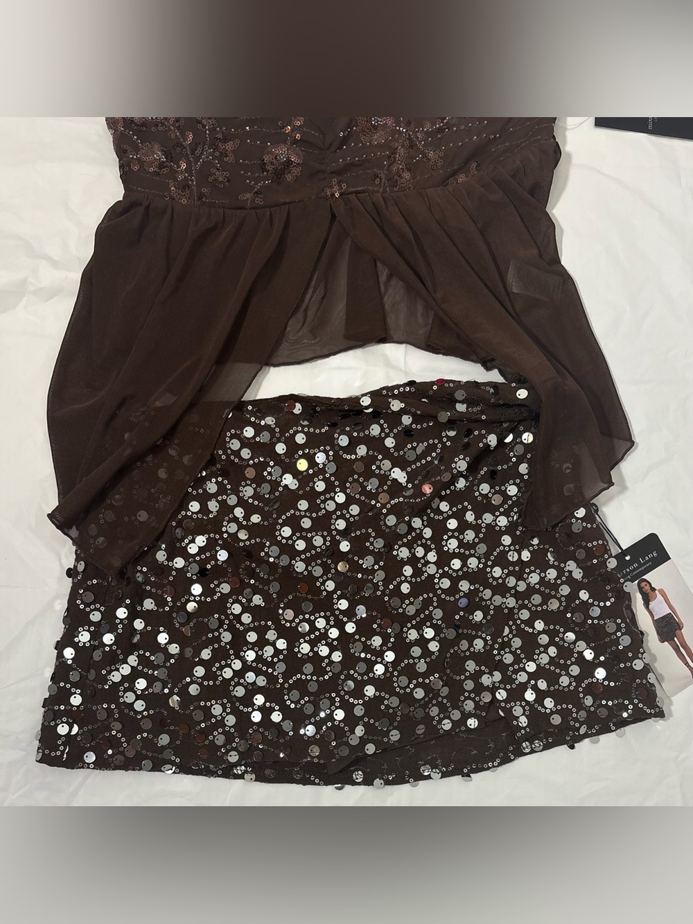 Y2K festival top and skirt fairy outfit shiny glitter going out - Picture 3 of 12